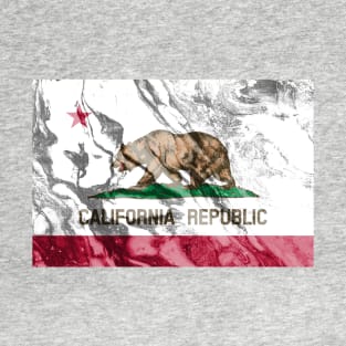 Flag of California - Marble texture T-Shirt